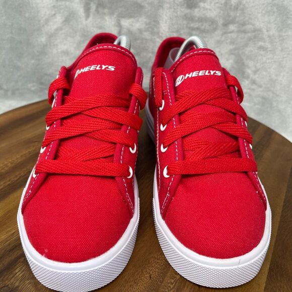 Heelys Skate Shoes Youth Size 4 Red White Canvas Lace Up Pro 20 HES10456 - Picture 3 of 13